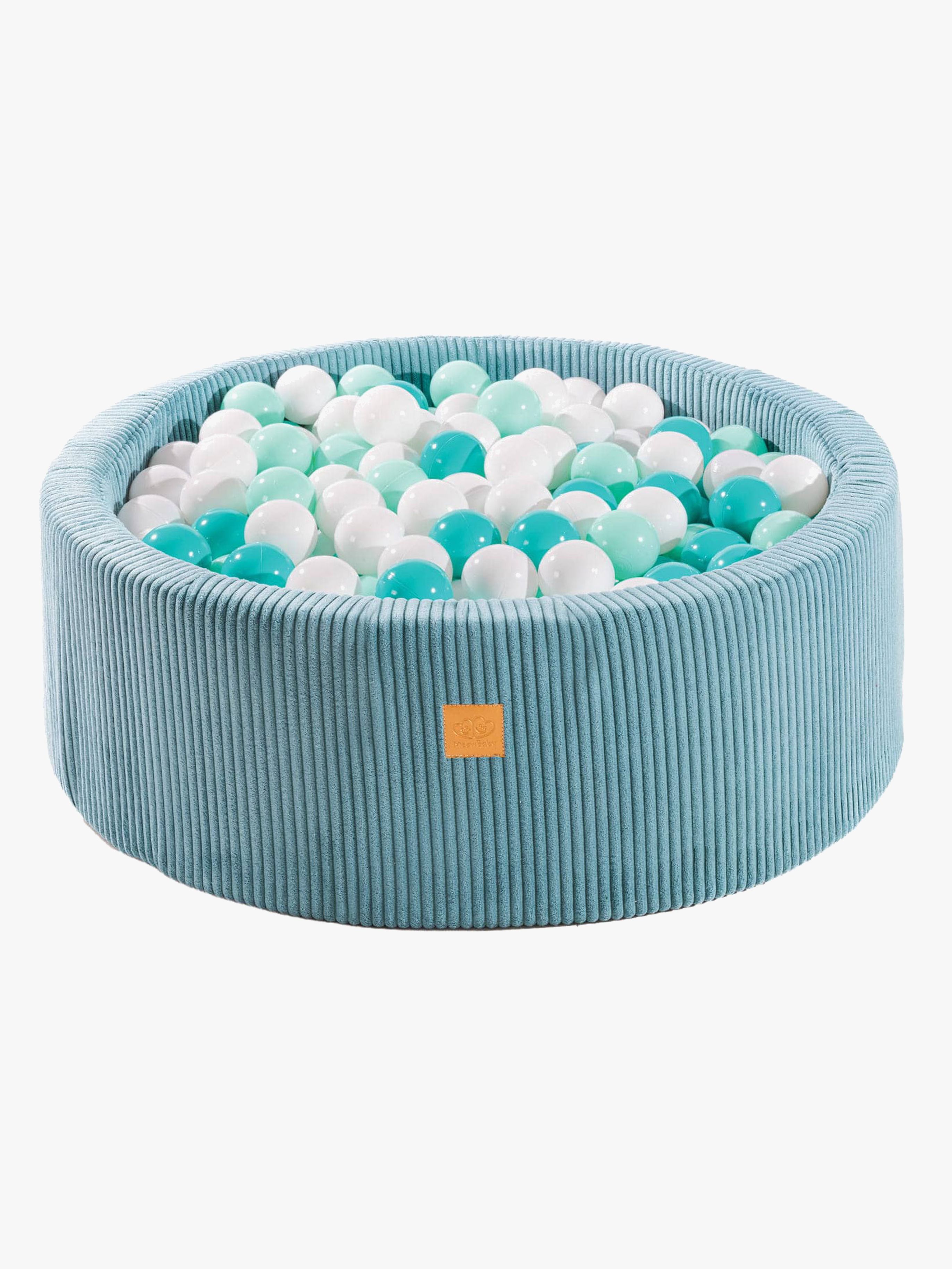 MeowBaby Aesthetic Bollhav Ecru, White/Mint
