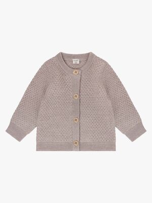 CeLaVi Strikket Cardigan Merinoull, Mocha Meringue Melange