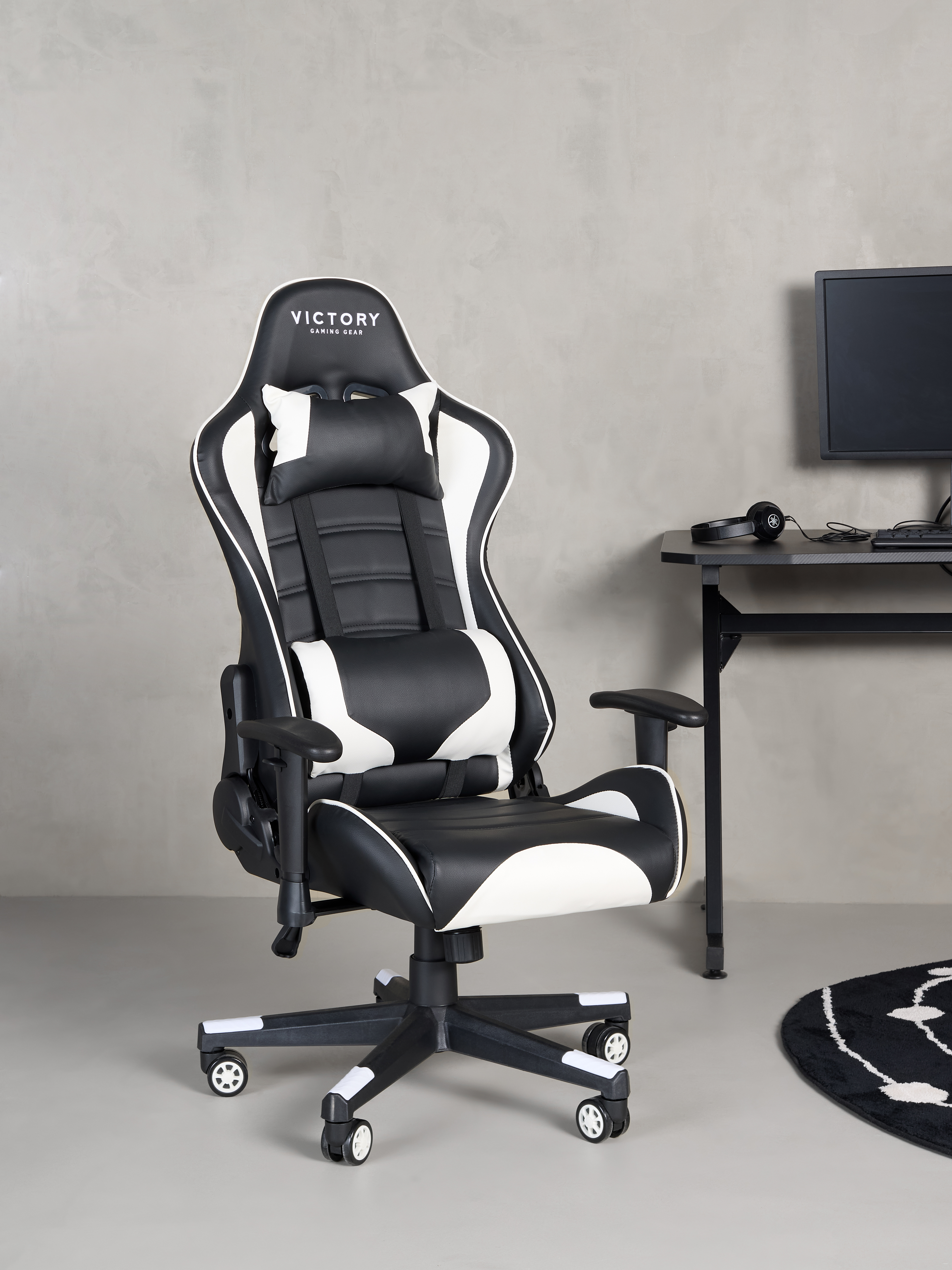 Victory Future Gamingstol, Svart/Vit