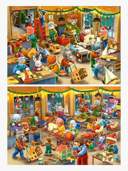 Ravensburger Christmas Toy Factory Pussel 2x12 Bitar
