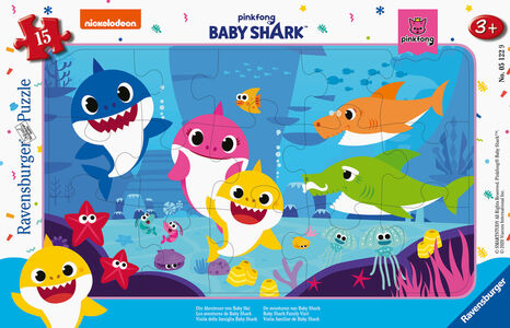 Ravensburger Pussel Baby Sharks Äventyr, 15 Bitar