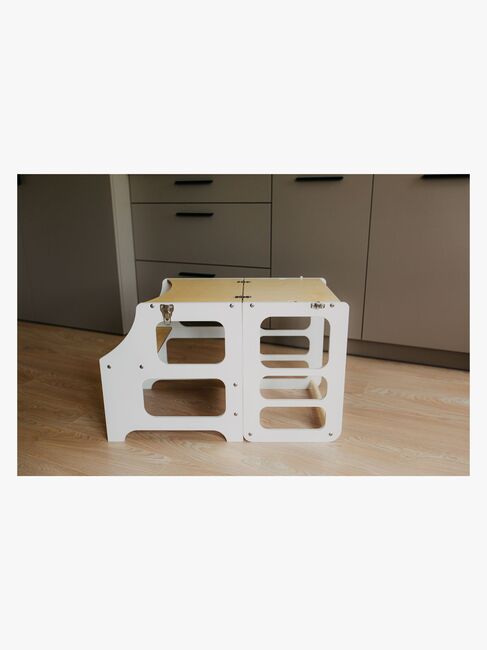 Duck Woodworks Fällbar Hjälpa Till Pall, Vit