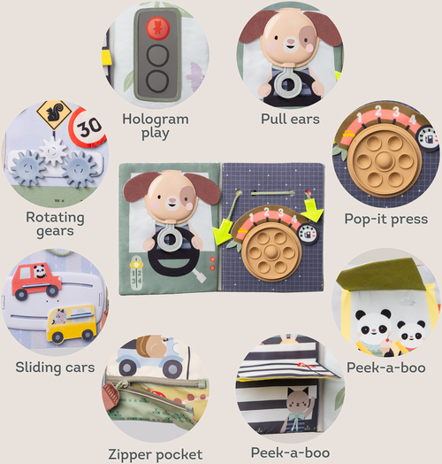 TAF Toys Ride Time Busy Aktivitetsbok