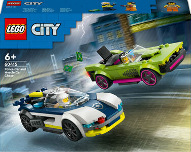 LEGO City 60415 Jakt med polisbil och muskelbil