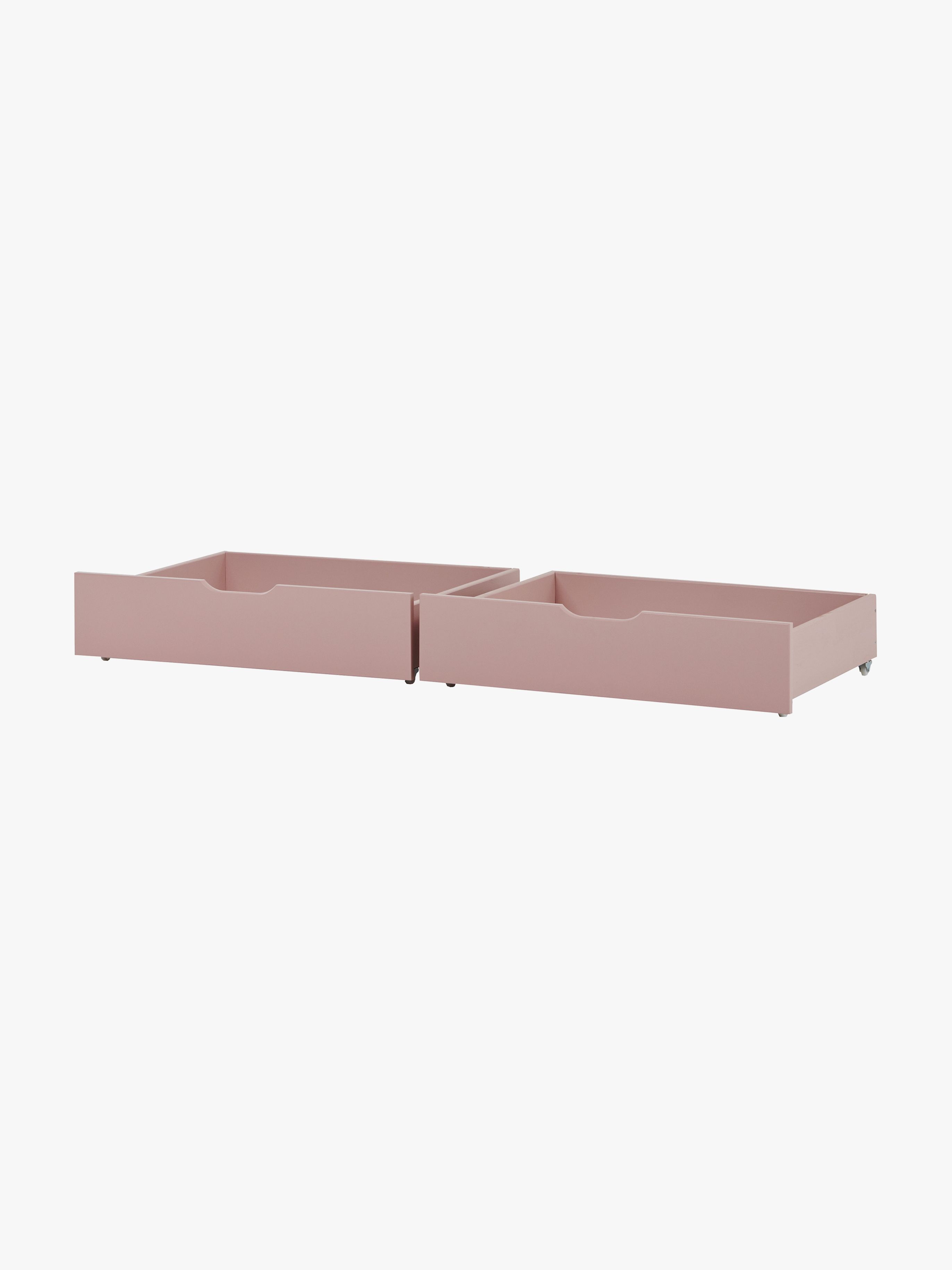 Hoppekids IDA-MARIE Sänglåda 2-pack Pale Rose – förvaring under 70×160 cm juniorsäng