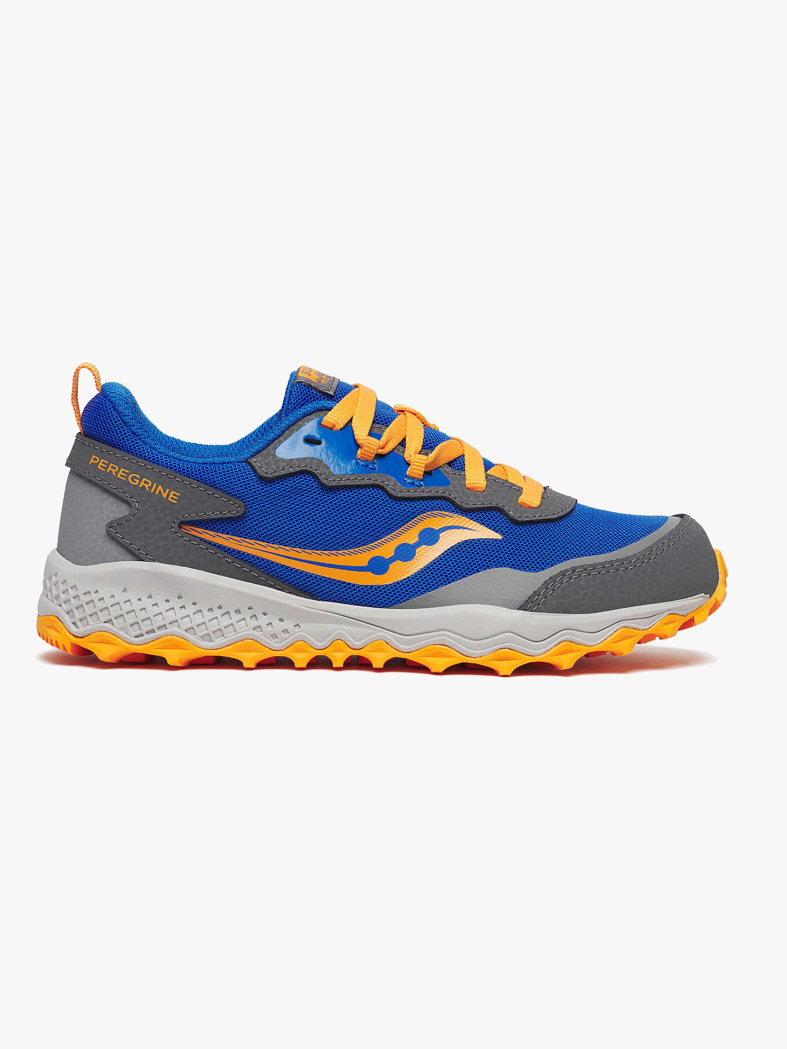 Saucony Peregrine Kids Shield Träningsskor, Blue/Orange, 38