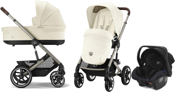 Cybex TALOS S Lux Duovagn inkl. Axkid Modukid, Seashell Beige/Taupe