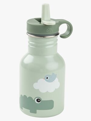 Done By Deer Playground Metallflaska, Green