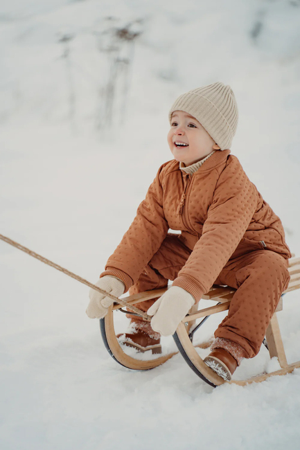 BabyMocs  Stickade Vantar, Beige