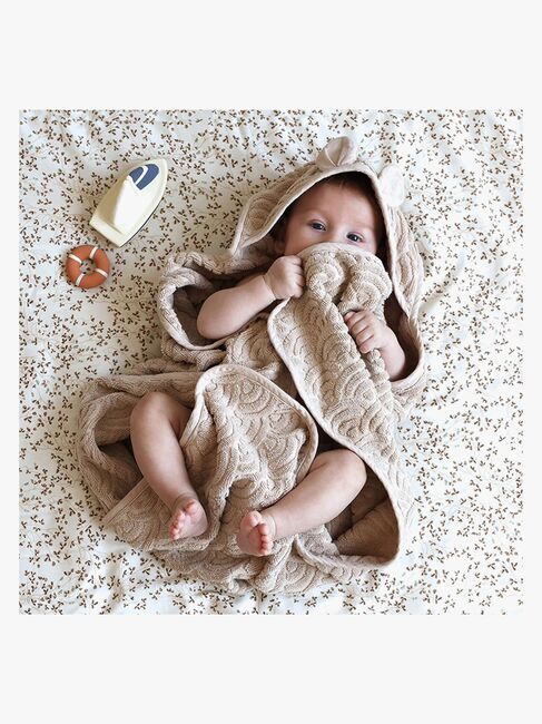 Cam Cam Copenhagen Junior Handduk med Huva, Almond