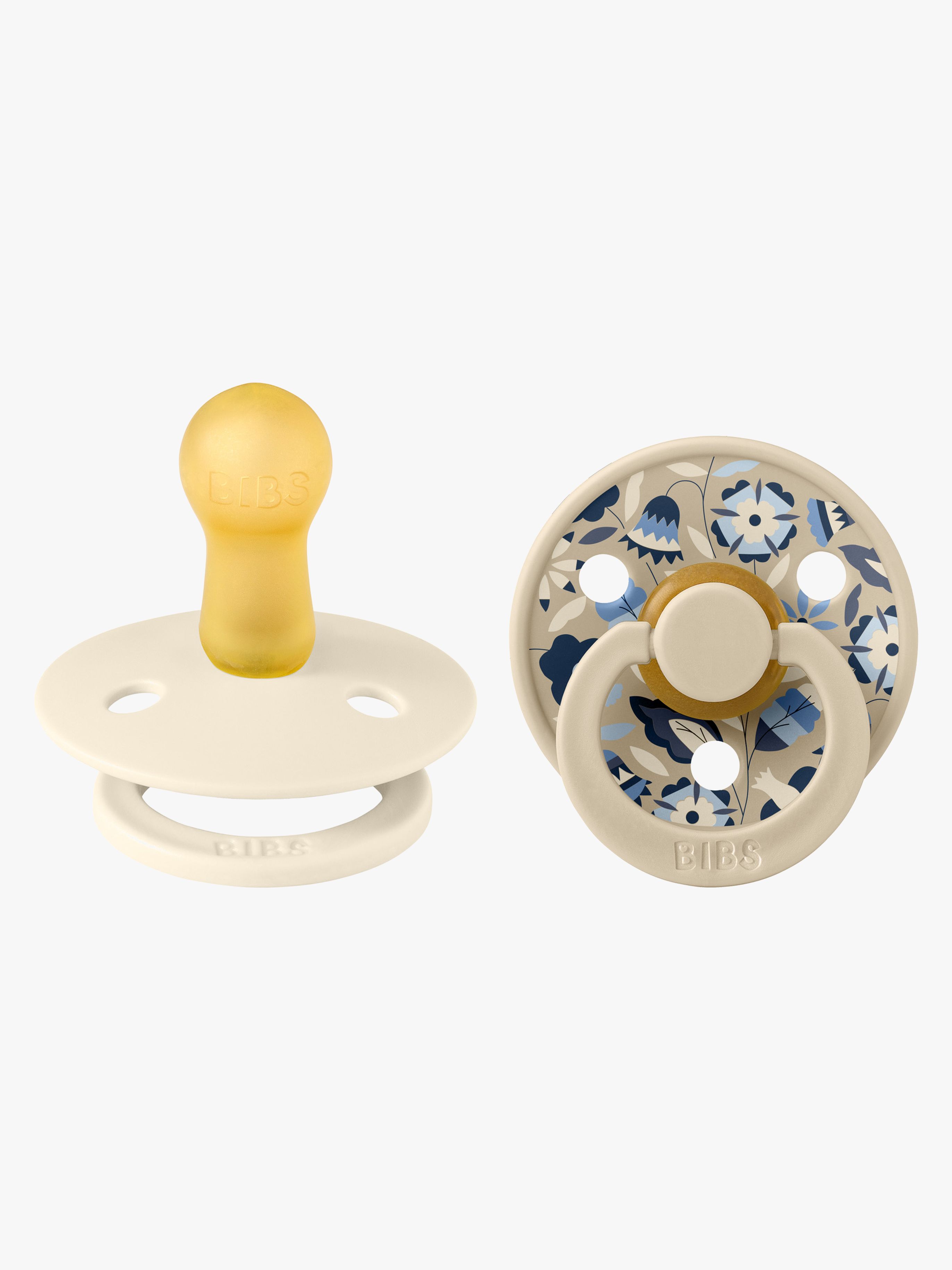 BIBS x Liberty Colour Bobo Napp 2-Pack Latex Stl 2, Ivory Mix