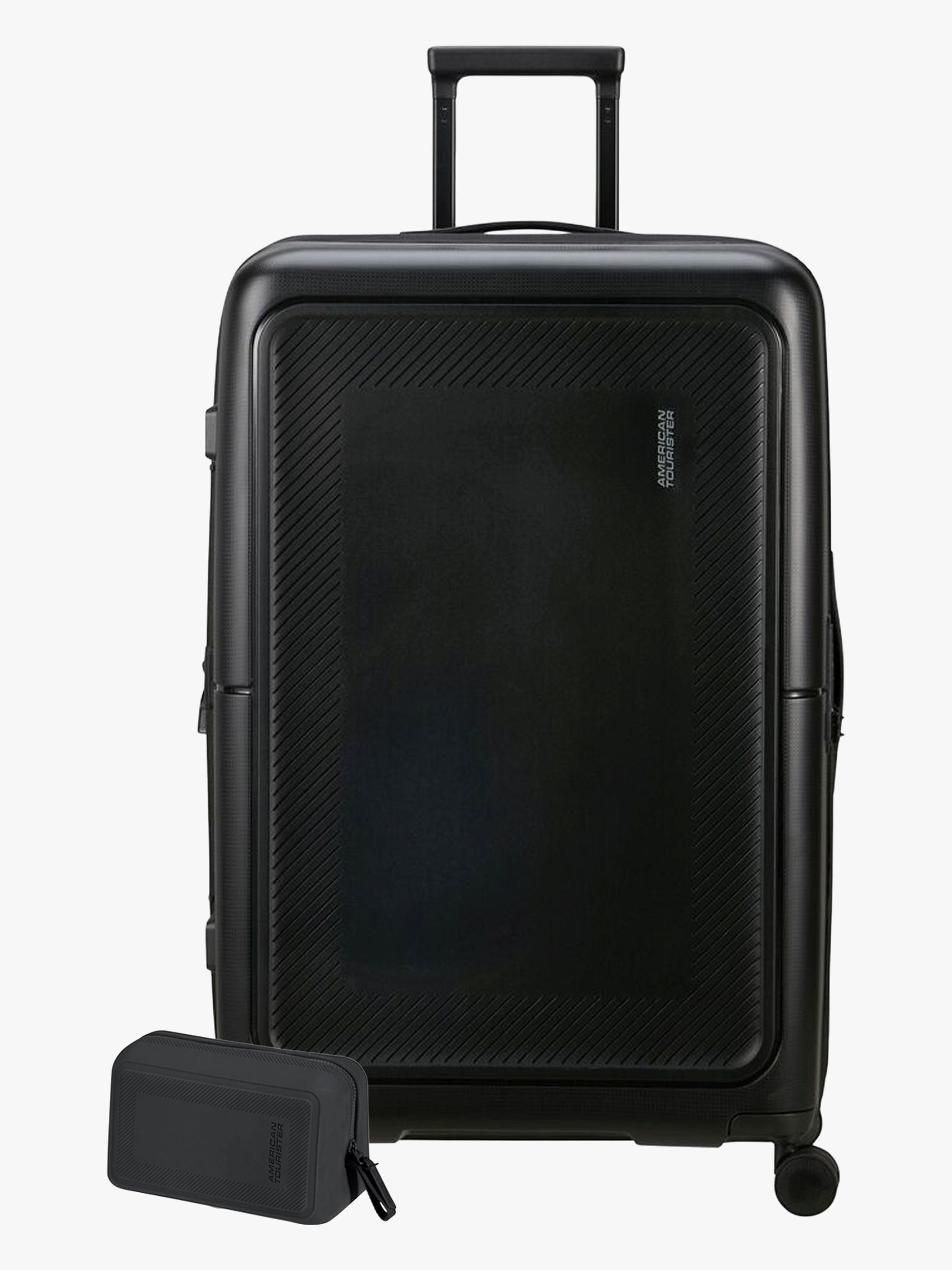 American Tourister Dashpop Resväska 104-121L &  Necessär POP, True Black