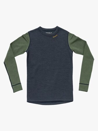 Devold Expedition Merino Underställströja Jr, Night/Forest