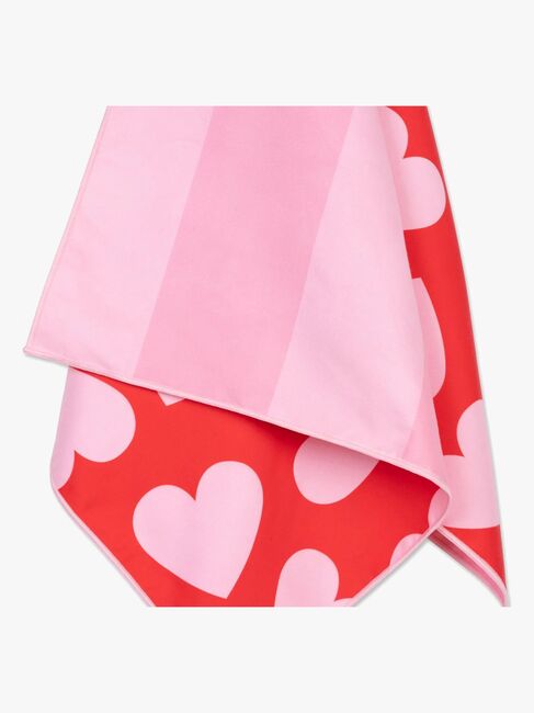 Swim Essentials Hearts Badhandduk, Red