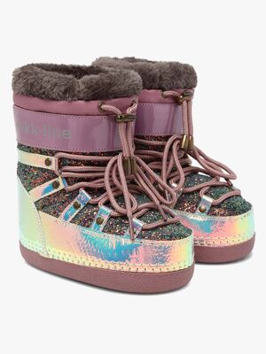 Mikk-Line Glitter Winterstiefel, Rose Brown