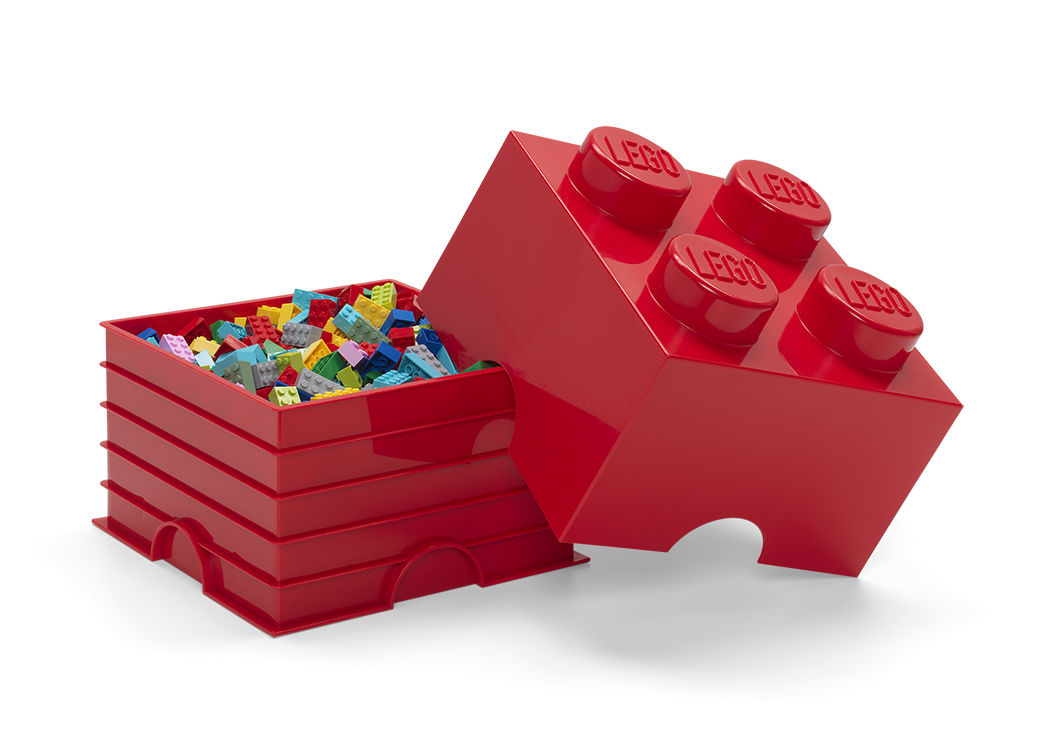 LEGO Förvaring 4 Röd