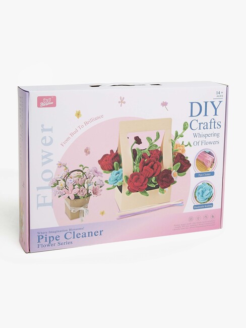 Fippla DIY-set Blombukett med Piprensare 32 Delar, Lila