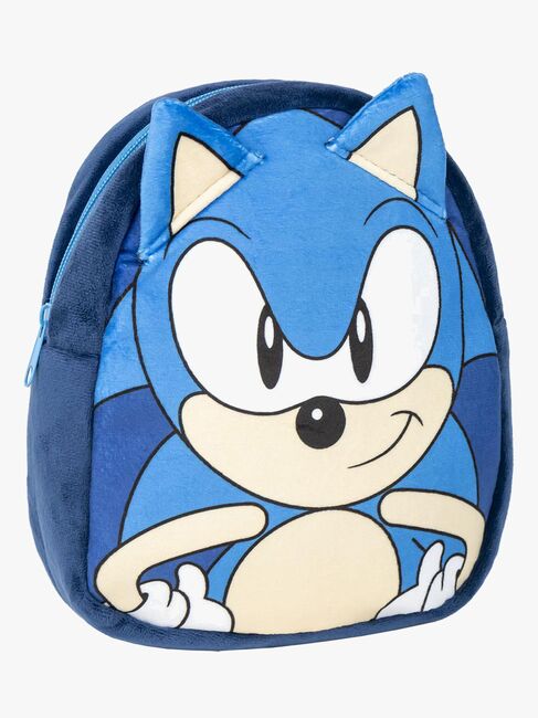 Sonic Plysch Ryggsäck, Blå