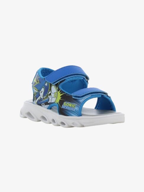 Sonic Blinkande Sandaler, Blue/Yellow