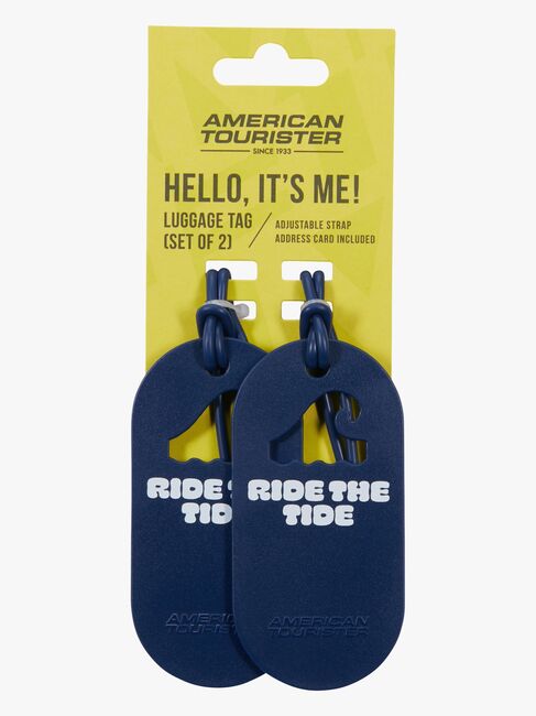 American Tourister Fun Tags Bagagetag 2-Pack, Ride The Tide