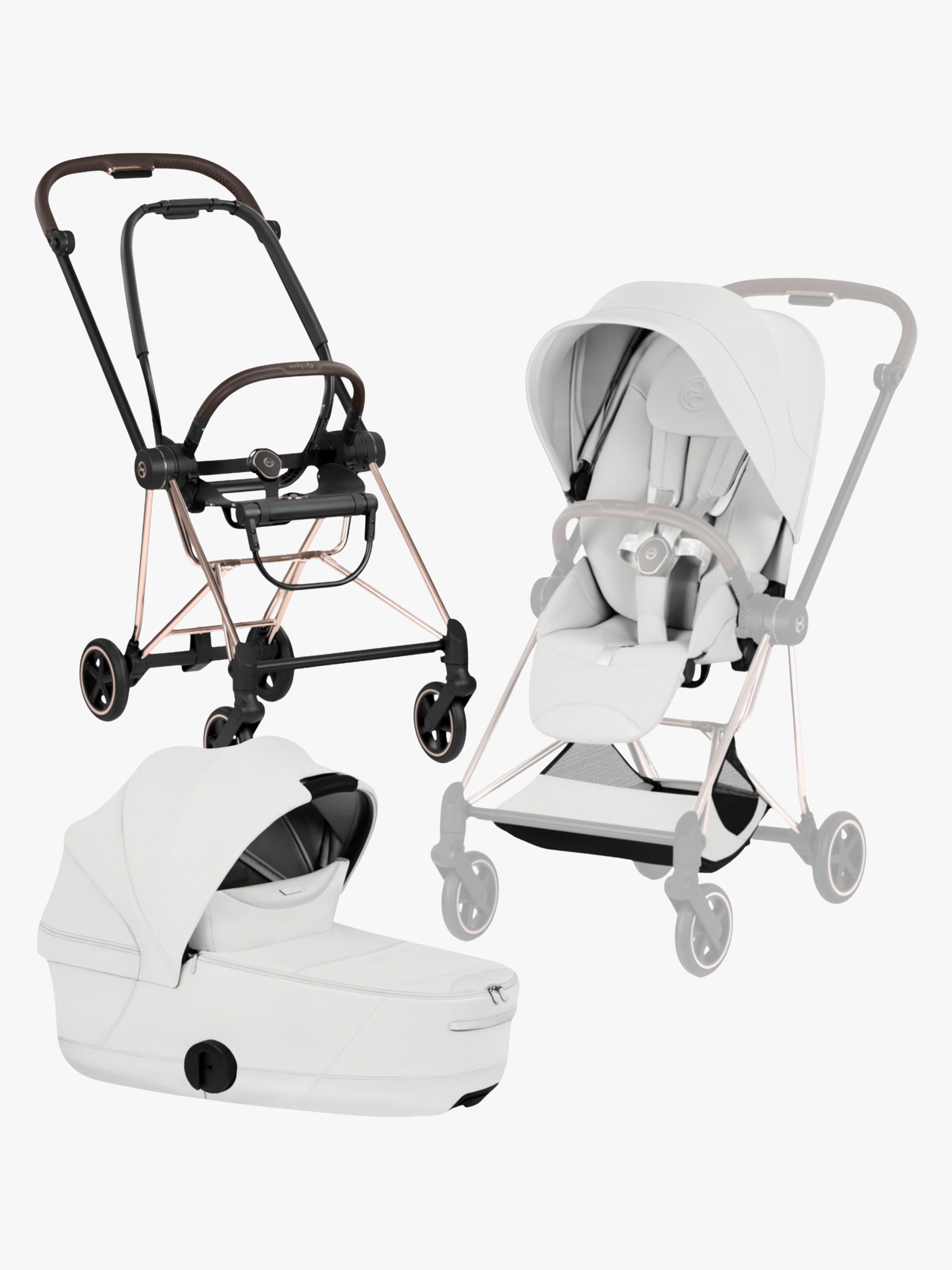 Cybex Mios Style Duovagn, Rosegold/Off White