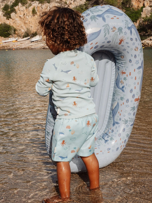 Little Dutch Badmadrass Ocean World Båt, Blue