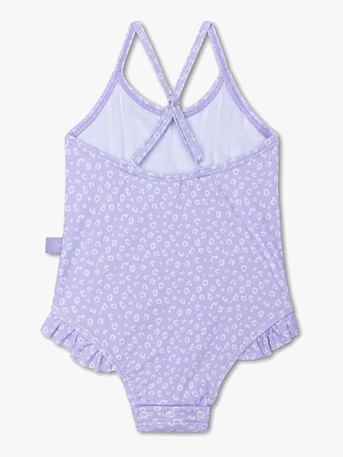 Swim Essentials Baddräkt, Lila Leopard