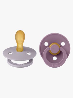 BIBS Colour Tutit 2-pack Luonnonkumi Koko 2, Fossil Grey/Mauve