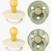 BIBS Studio Colour Napp 4-Pack Latex Stl 1, Pin Ivory Vanilla/Pin Sage