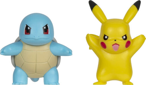Pokémon  Battle Figure Figurer Squirtle & Pikachu 2-pack