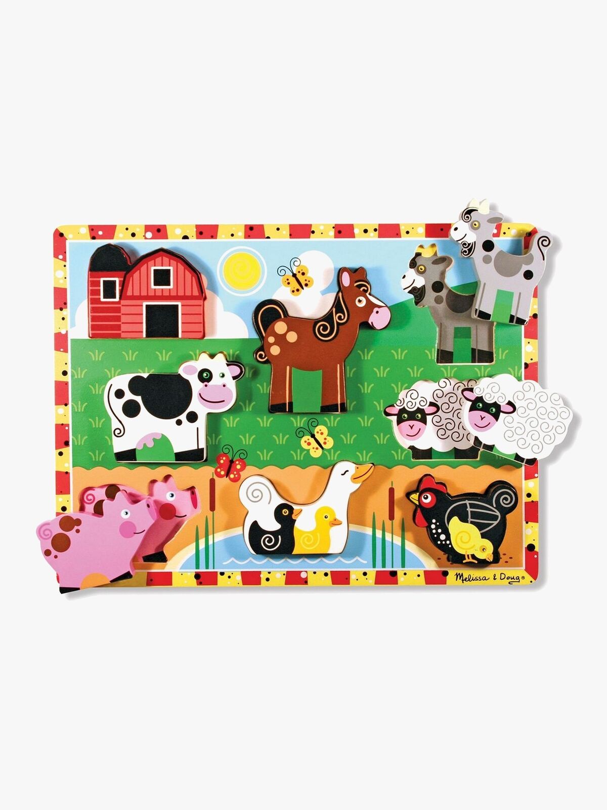 Melissa & Doug Pussel Bondgård 8 Bitar