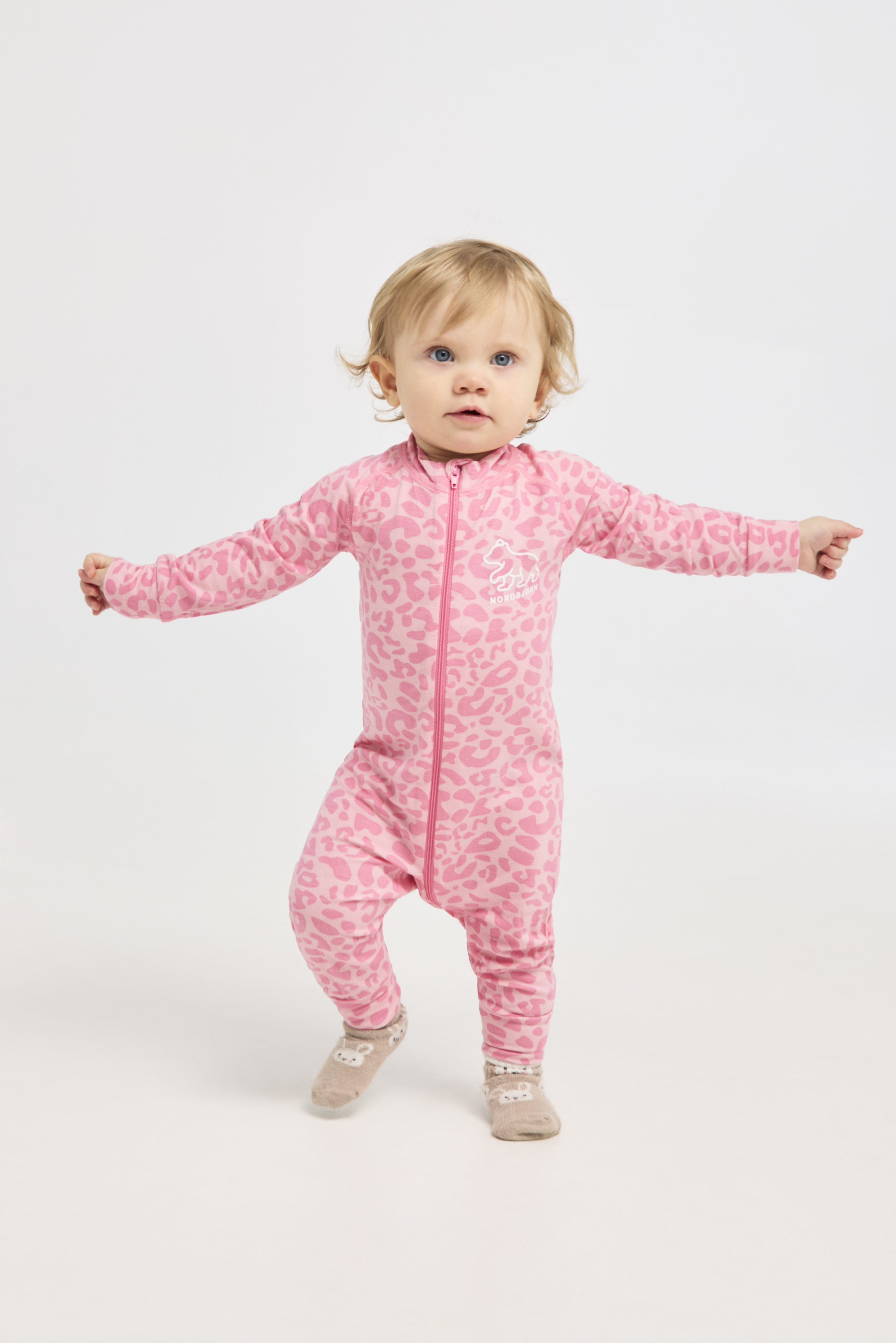 Nordbjørn Moritz Underställsoverall Bamboo, Leo Pink, 68
