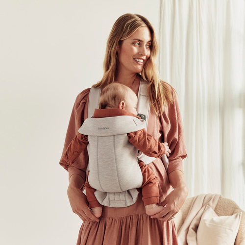 BabyBjörn Mini Bärsele 3D Jersey, Ljusbeige