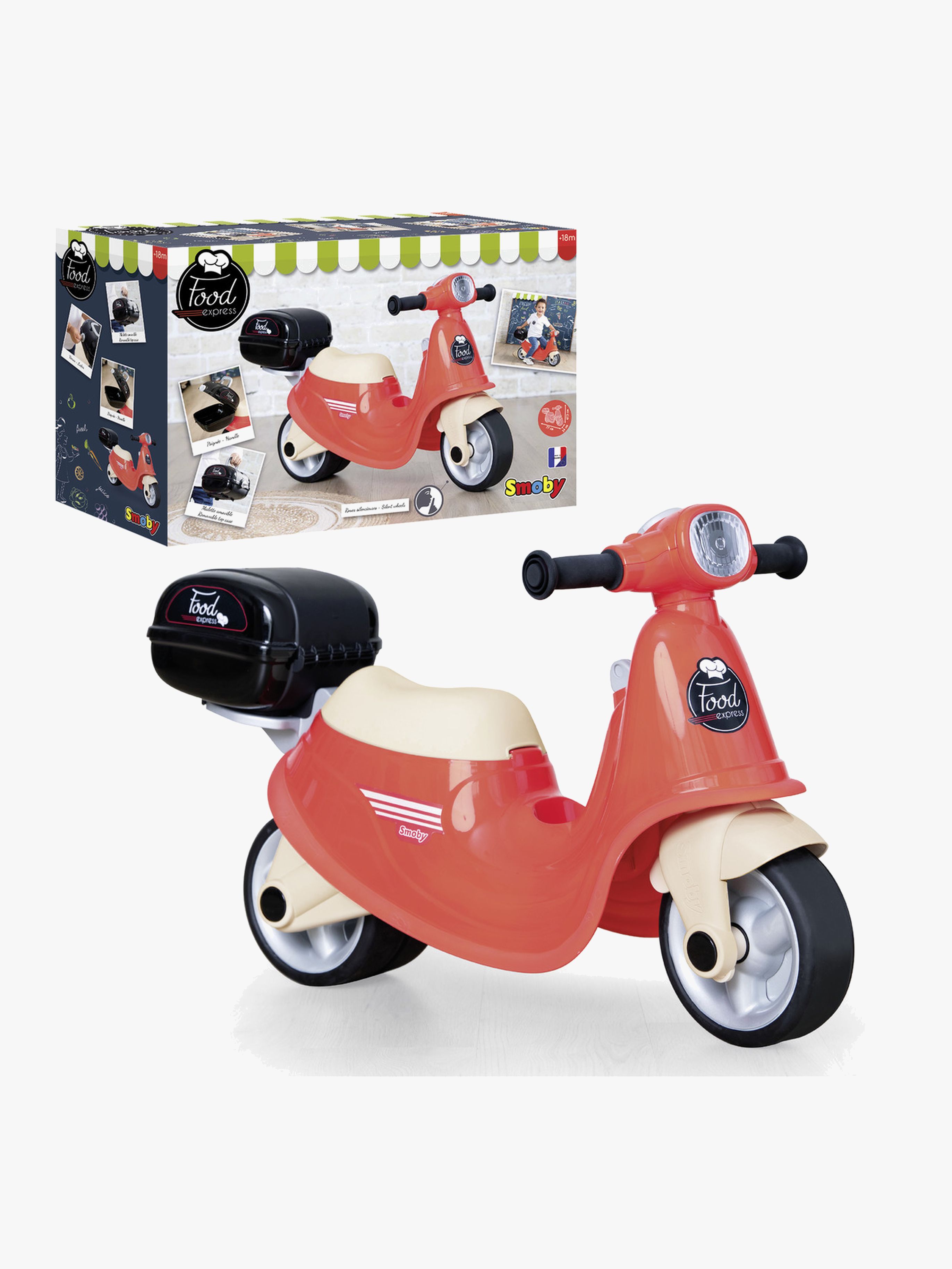 Smoby Gåmotorcykel Food Express, Röd