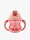 Nuby Twin Handle Flip It Mugg 240 ml +12 m, Rosa