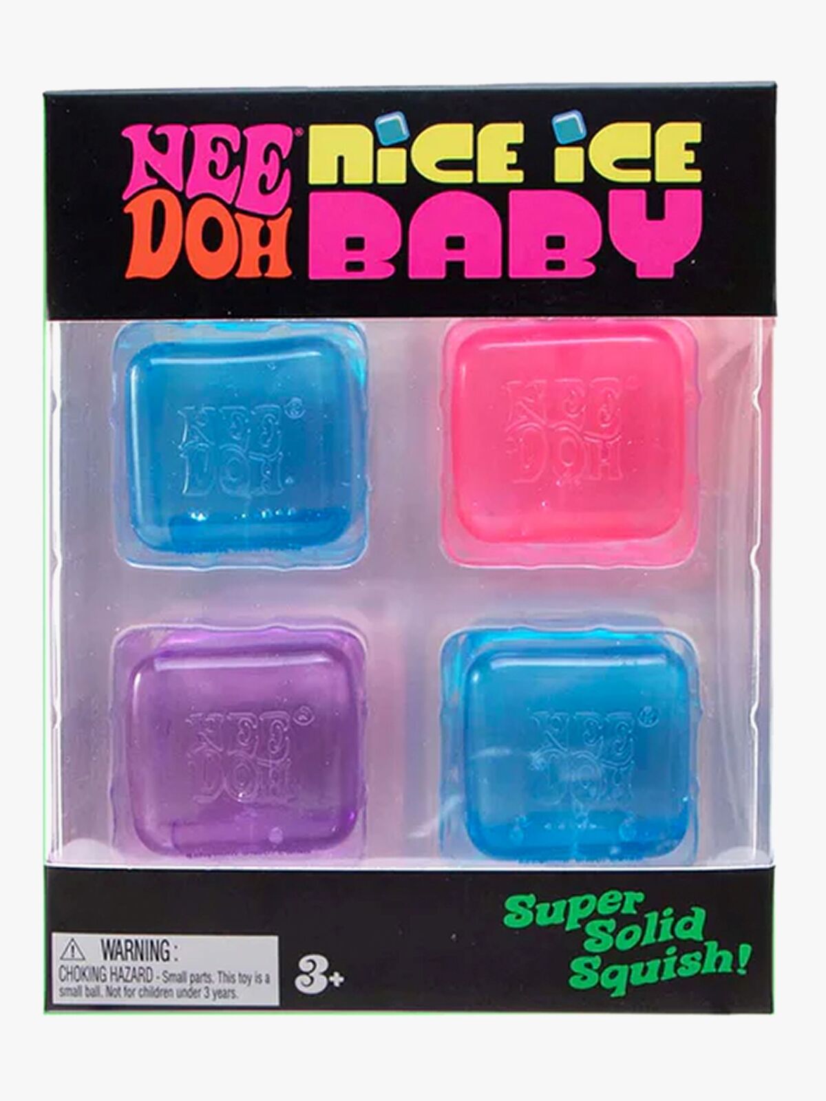 NeeDoh Nice Ice Baby Stressbollar 4-Pack
