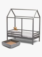 Minitude Nordic Jax Hussäng 70x140 inkl. Madrass Softi och Låda, Grå