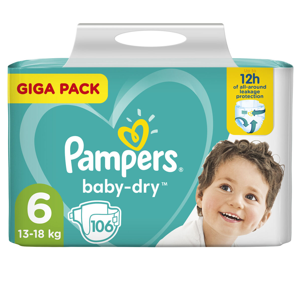 Pampers Baby Dry S6 13-18Kg 106-pack