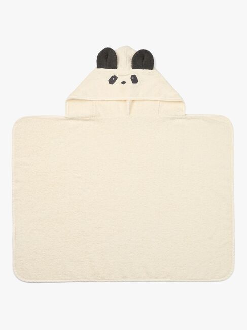 LIEWOOD Vilas Panda Handduk med Huva, Creme de la creme