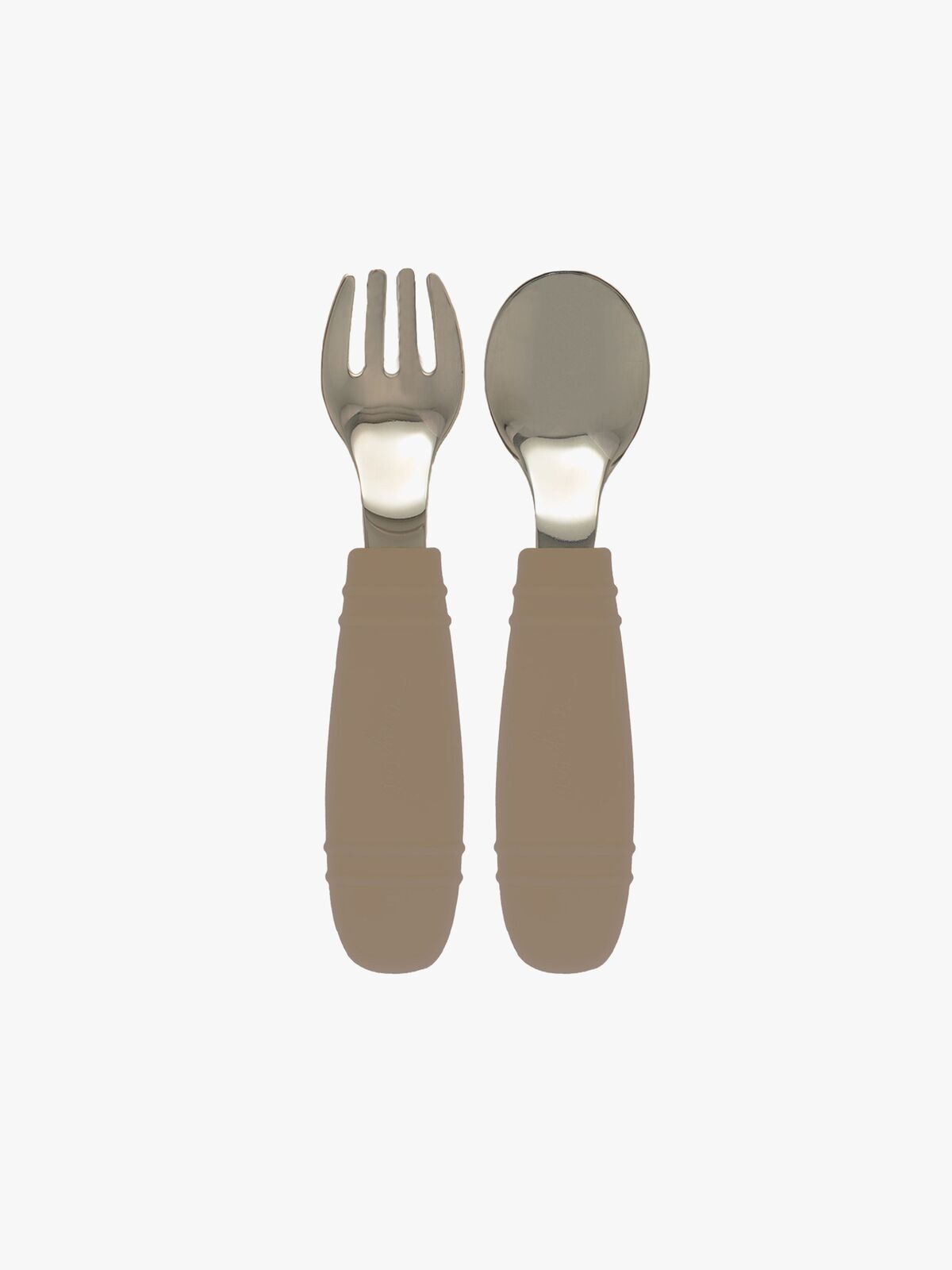 Tiny Tot Fork & Spoon, Beige