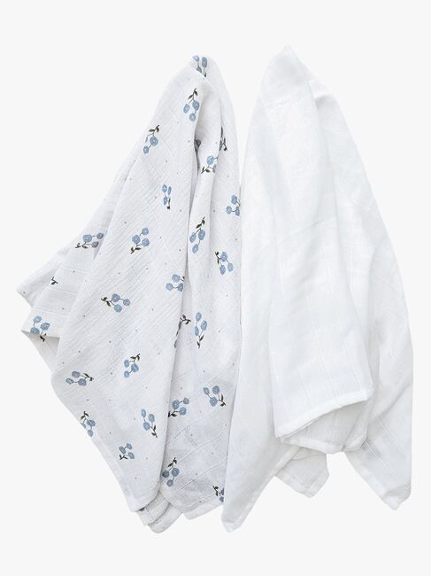 Summerville Organic Muslinfilt 2-Pack, Bluebell