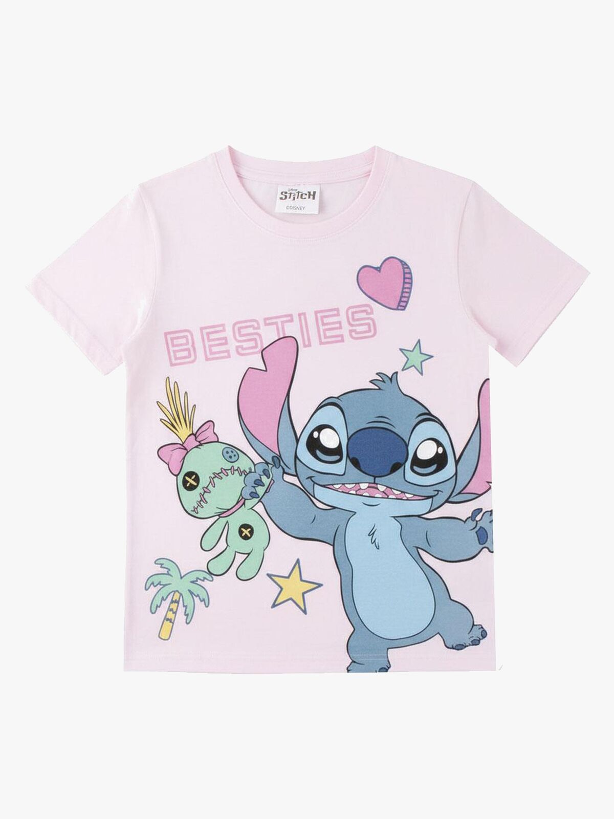 Disney Stitch T-shirt, Ljusrosa