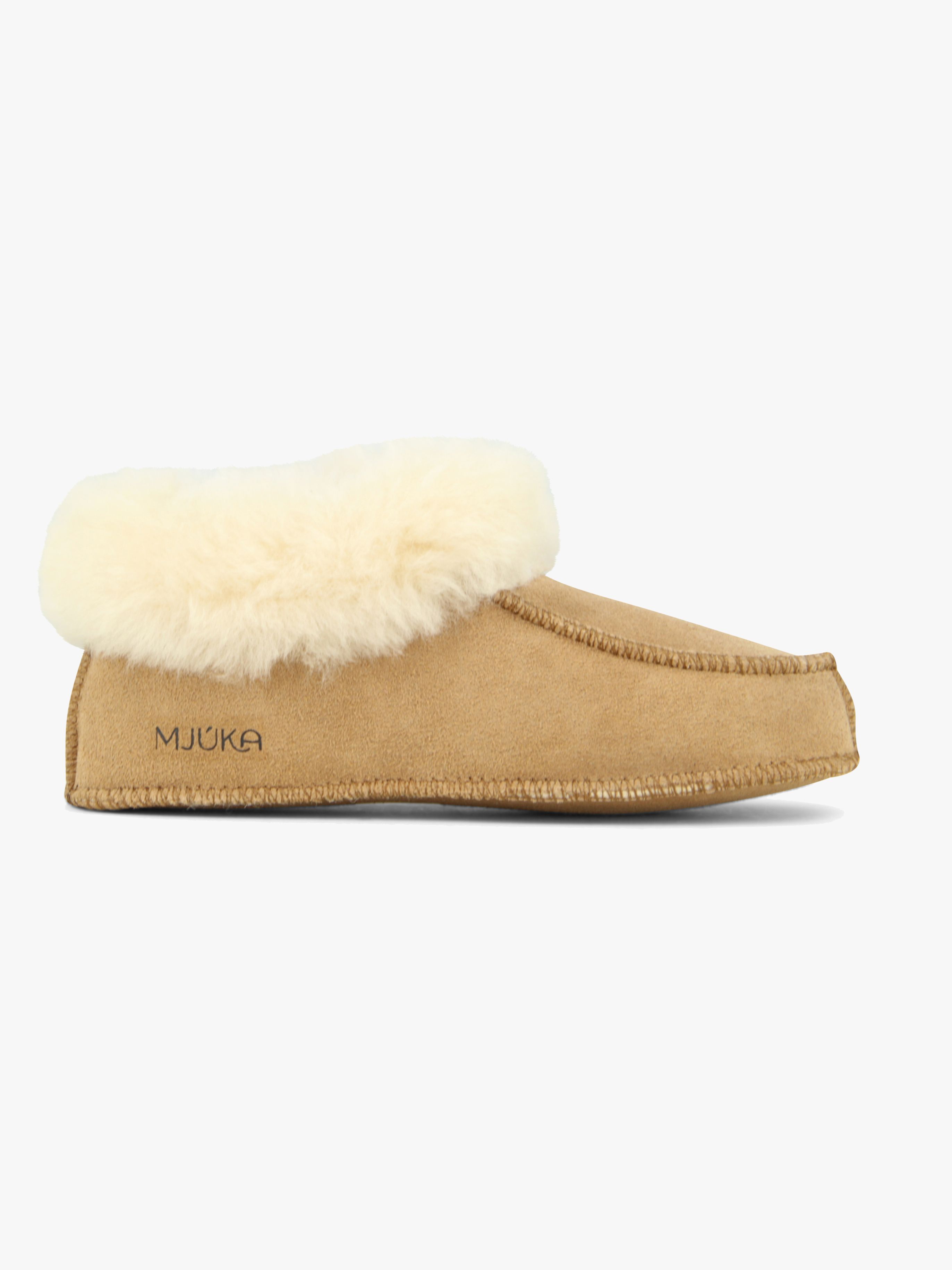 Mjúka Geir Fårskinnstofflor, Chestnut, 33