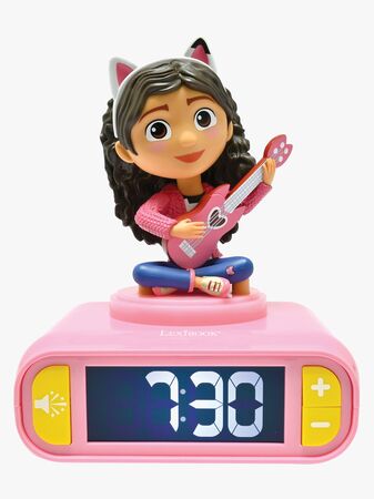 Gabby's Dollhouse Väckarklocka med Nattlampa 3D Design & Ljudeffekter