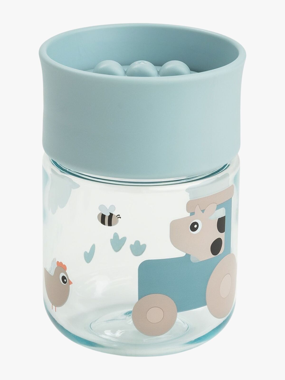 Done By Deer Tiny Farm 360° Mugg, Blue