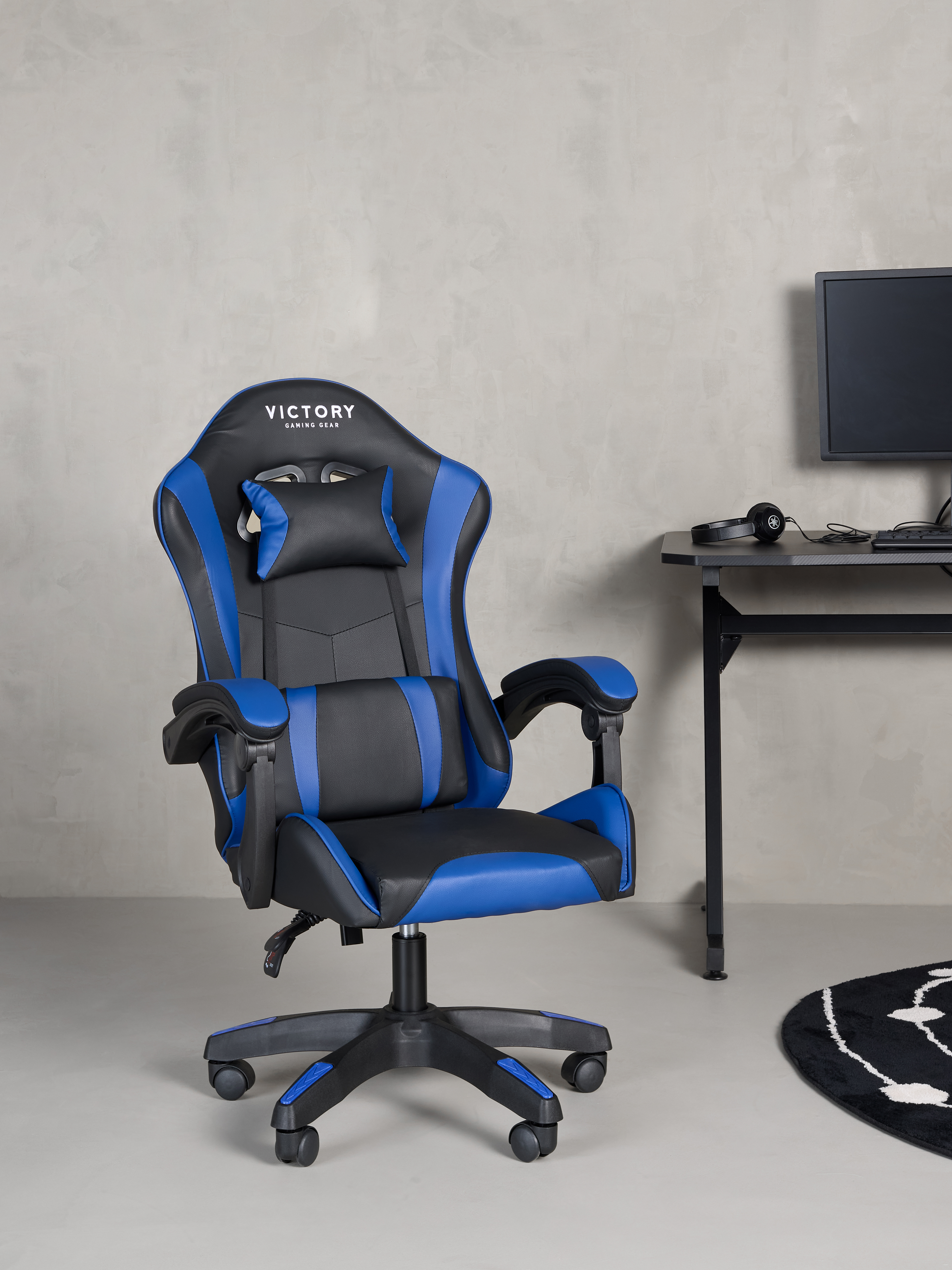 Victory Mission Gamingstol, Svart/Blå