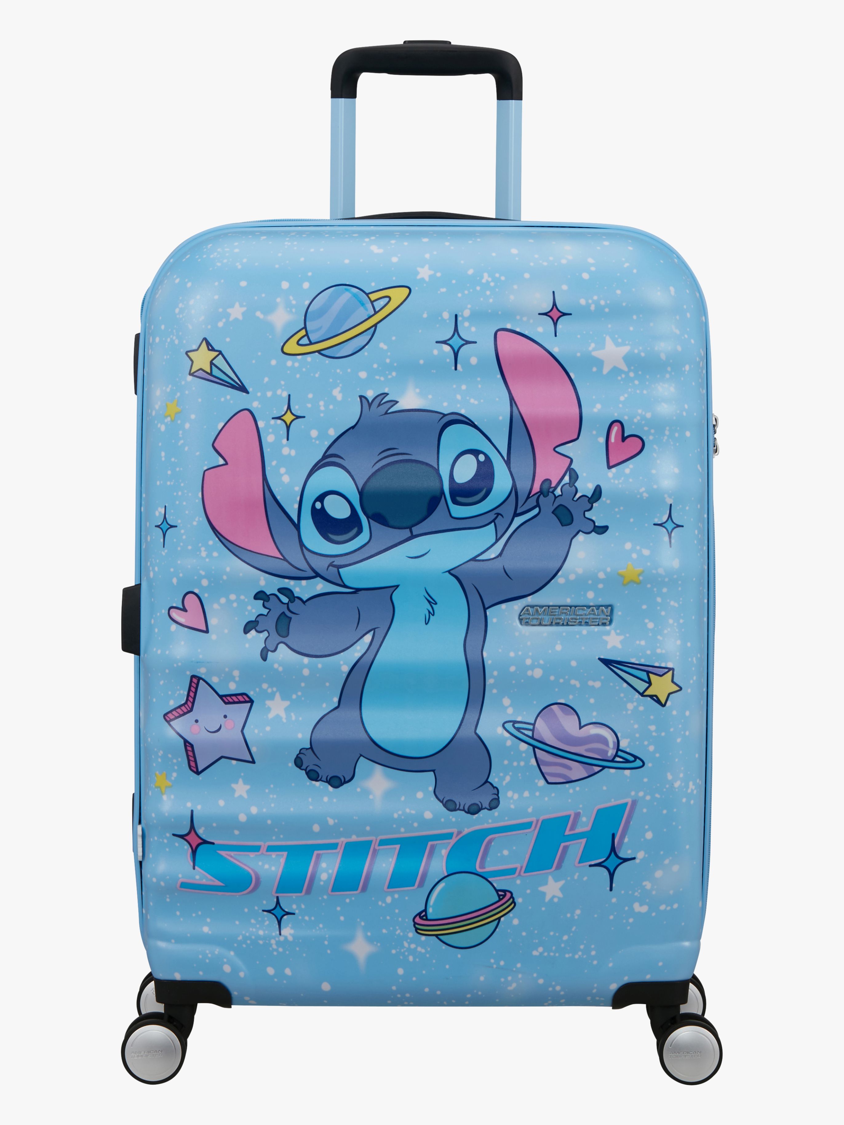 American Tourister Wavebreaker Disney Spinner Resväska 64L, Stitch Universe