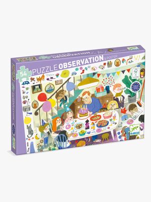 Djeco Observationspussel Födelsedagskalas 54 Bitar