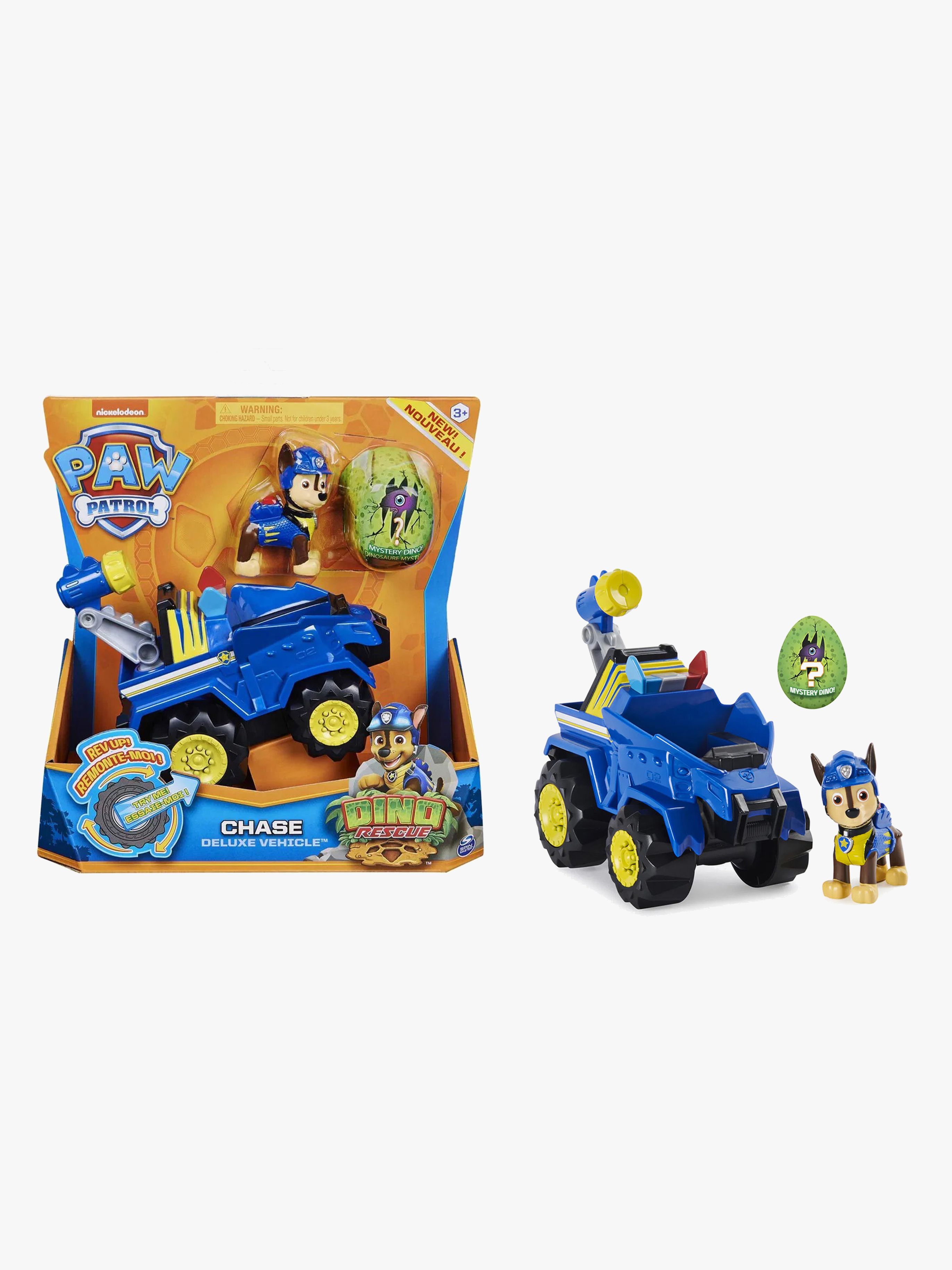 Paw Patrol Figur Med Fordon Chase Dino Deluxe