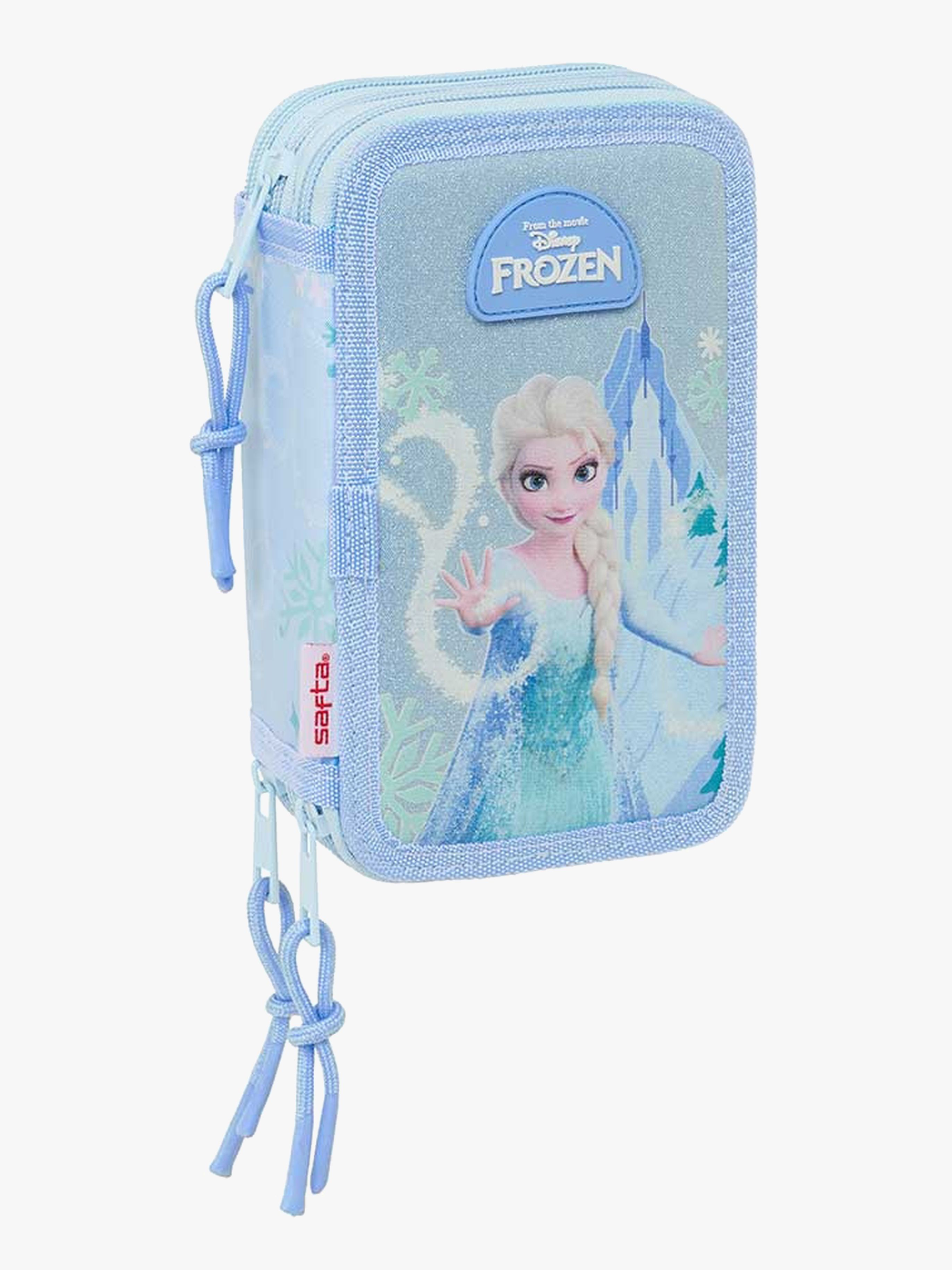 Disney Frozen Fyllt Trippelpennfodral 37 Delar, Lila